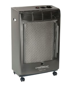 Encendido piezoeléctrico. 3 niveles de potencia. Superficie máx. Calefacción 100 m³. Consumo 220 gr/h. 45x35xh.78 cm.